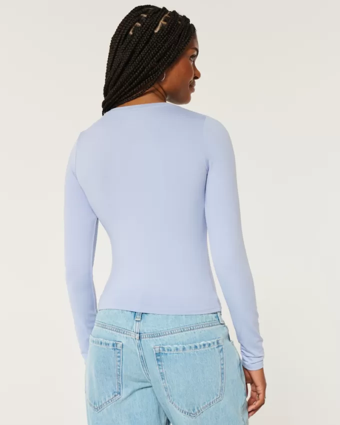 Soft Stretch Seamless Fabric Long-Sleeve Crew Top,Soft Stretch Seamless Fabric Long-Sleeve Crew Top Soft Stretch Seamless Fabric Long-Sleeve Crew Top,Soft Stretch Seamless Fabric Long-Sleeve Crew Top