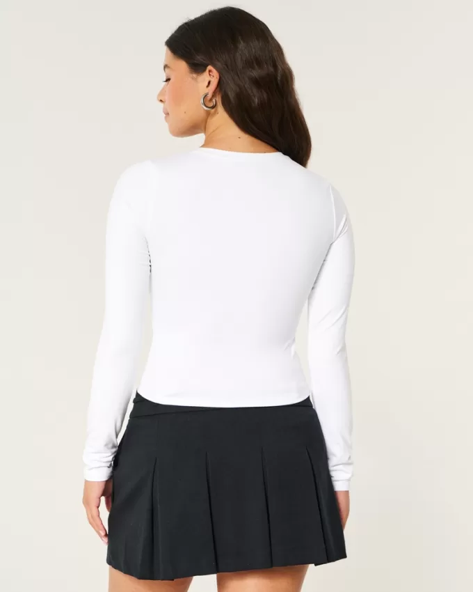 Soft Stretch Seamless Fabric Long-Sleeve Crew Top,Soft Stretch Seamless Fabric Long-Sleeve Crew Top Soft Stretch Seamless Fabric Long-Sleeve Crew Top,Soft Stretch Seamless Fabric Long-Sleeve Crew Top