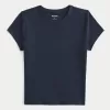 Soft Stretch Seamless Fabric Longline Baby Tee,Soft Stretch Seamless Fabric Longline Baby Tee