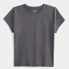 Soft Stretch Seamless Fabric Longline Baby Tee,Soft Stretch Seamless Fabric Longline Baby Tee