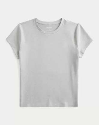 Soft Stretch Seamless Fabric Longline Baby Tee,Soft Stretch Seamless Fabric Longline Baby Tee