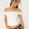 Soft Stretch Seamless Fabric Ruched Off-the-Shoulder Top,Soft Stretch Seamless Fabric Ruched Off-the-Shoulder Top