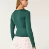 Soft Stretch Seamless Fabric Scoop Top,Soft Stretch Seamless Fabric Scoop Top