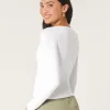 Soft Stretch Seamless Fabric Scoop Top,Soft Stretch Seamless Fabric Scoop Top