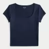 Soft Stretch Seamless Fabric Scoop Top,Soft Stretch Seamless Fabric Scoop Top