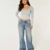 Soft Stretch Seamless Fabric Square-Neck Top,Soft Stretch Seamless Fabric Square-Neck Top