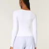 Soft Stretch Seamless Fabric Square-Neck Top,Soft Stretch Seamless Fabric Square-Neck Top