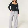 Soft Stretch Seamless Fabric Square-Neck Top,Soft Stretch Seamless Fabric Square-Neck Top