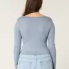 Soft Stretch Seamless Fabric Square-Neck Top,Soft Stretch Seamless Fabric Square-Neck Top