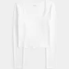 Soft Stretch Seamless Fabric Square-Neck Top,Soft Stretch Seamless Fabric Square-Neck Top