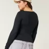 Soft Stretch Seamless Fabric Square-Neck Top,Soft Stretch Seamless Fabric Square-Neck Top