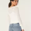 Stitchy Scoop Sweater,Stitchy Scoop Sweater