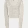 Stitchy Scoop Sweater,Stitchy Scoop Sweater
