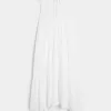 Strapless Asymmetrical Hem Maxi Dress,Strapless Asymmetrical Hem Maxi Dress