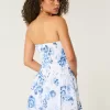 Strapless Smocked Skort Dress,Strapless Smocked Skort Dress