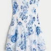 Strapless Smocked Skort Dress,Strapless Smocked Skort Dress