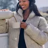 Sweater-Knit Mini Puffer Jacket,Sweater-Knit Mini Puffer Jacket