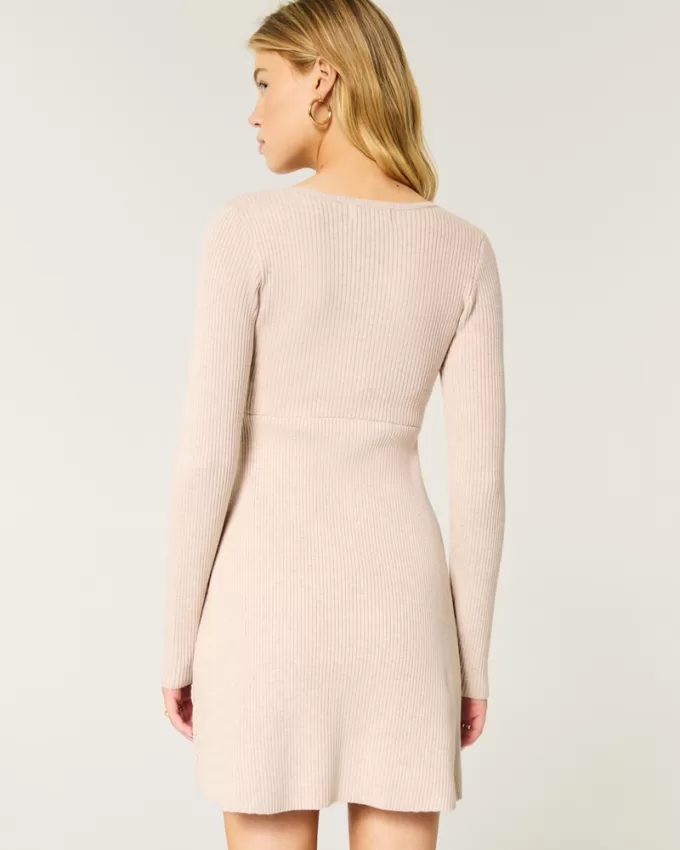 Sweater-Knit Skater Mini Dress,Sweater-Knit Skater Mini Dress Sweater-Knit Skater Mini Dress,Sweater-Knit Skater Mini Dress