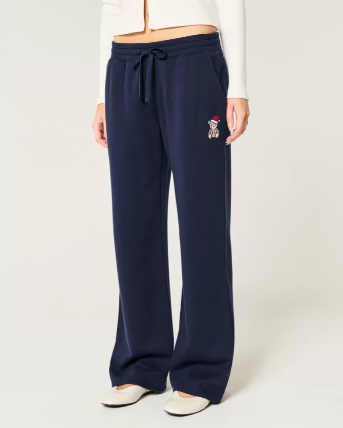Teddy Bear Graphic Straight Sweatpants,Teddy Bear Graphic Straight Sweatpants Teddy Bear Graphic Straight Sweatpants,Teddy Bear Graphic Straight Sweatpants