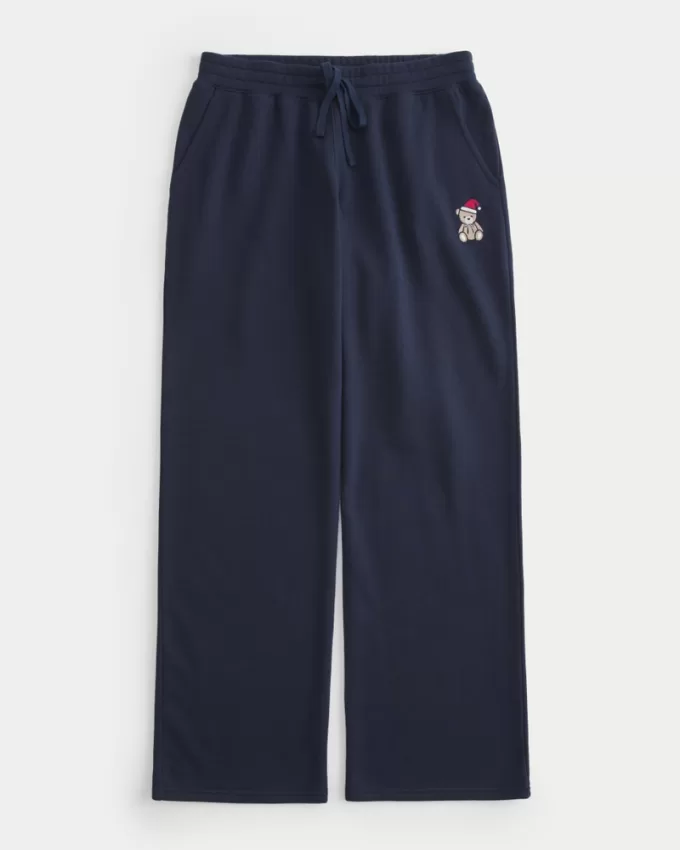 Teddy Bear Graphic Straight Sweatpants,Teddy Bear Graphic Straight Sweatpants Teddy Bear Graphic Straight Sweatpants,Teddy Bear Graphic Straight Sweatpants
