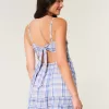 Tie Back Mini Skort Dress,Tie Back Mini Skort Dress