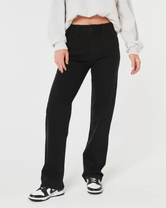 Ultra High-Rise Black Dad Jeans,Ultra High-Rise Black Dad Jeans