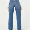 Ultra High-Rise Medium Wash Dad Jeans,Ultra High-Rise Medium Wash Dad Jeans