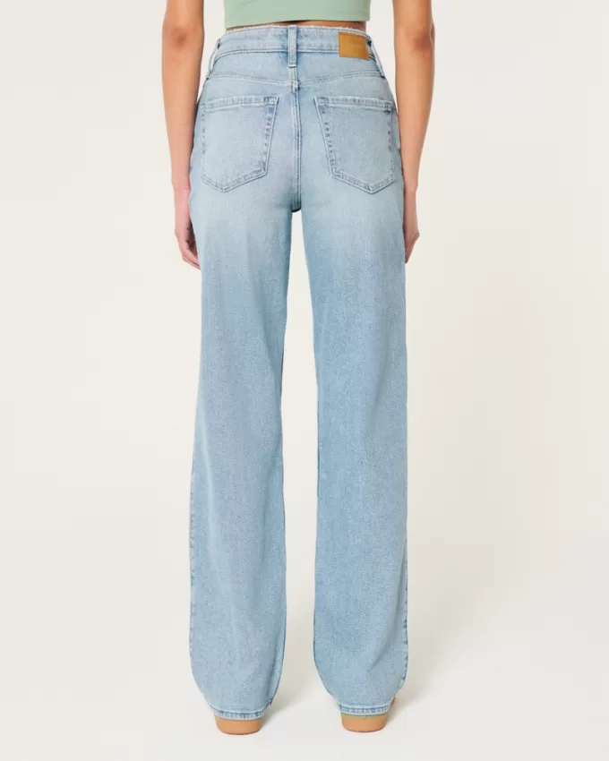 Ultra High-Rise Medium Wash Dad Jeans,Ultra High-Rise Medium Wash Dad Jeans