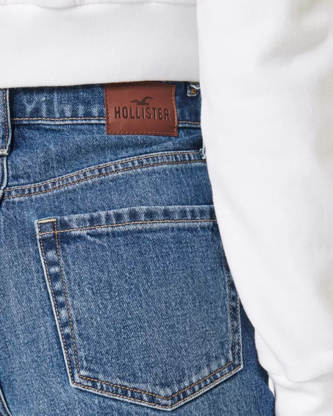 Ultra High-Rise Medium Wash Dad Jeans,Ultra High-Rise Medium Wash Dad Jeans