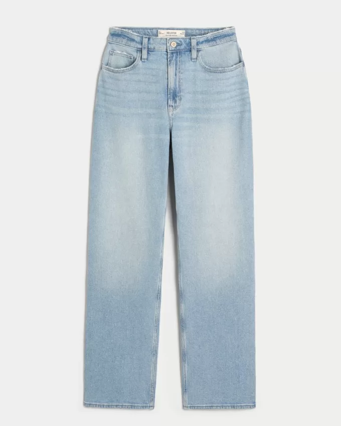 Ultra High-Rise Medium Wash Dad Jeans,Ultra High-Rise Medium Wash Dad Jeans