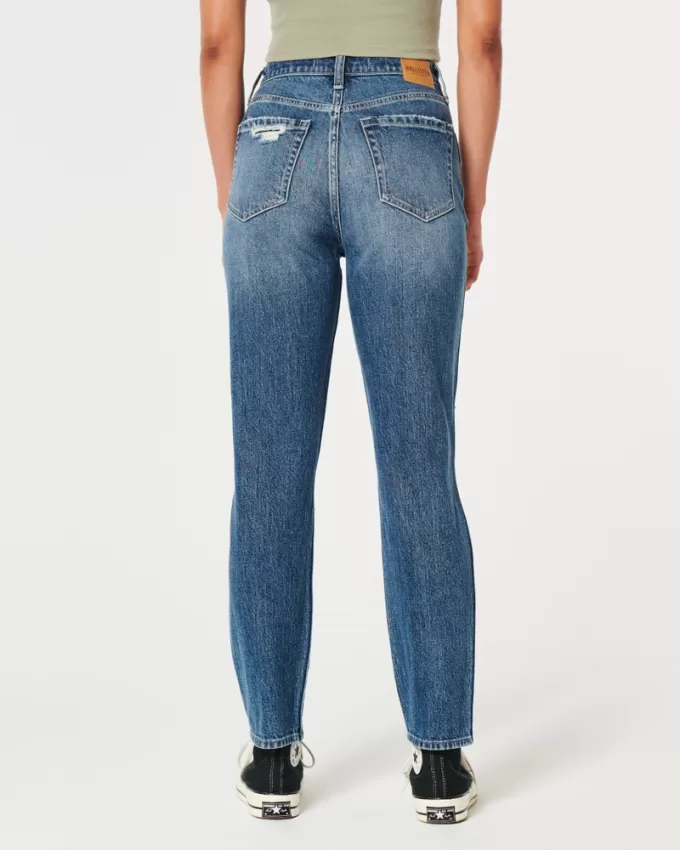 Ultra High-Rise Ripped Medium Wash Mom Jeans,Ultra High-Rise Ripped Medium Wash Mom Jeans Ultra High-Rise Ripped Medium Wash Mom Jeans,Ultra High-Rise Ripped Medium Wash Mom Jeans