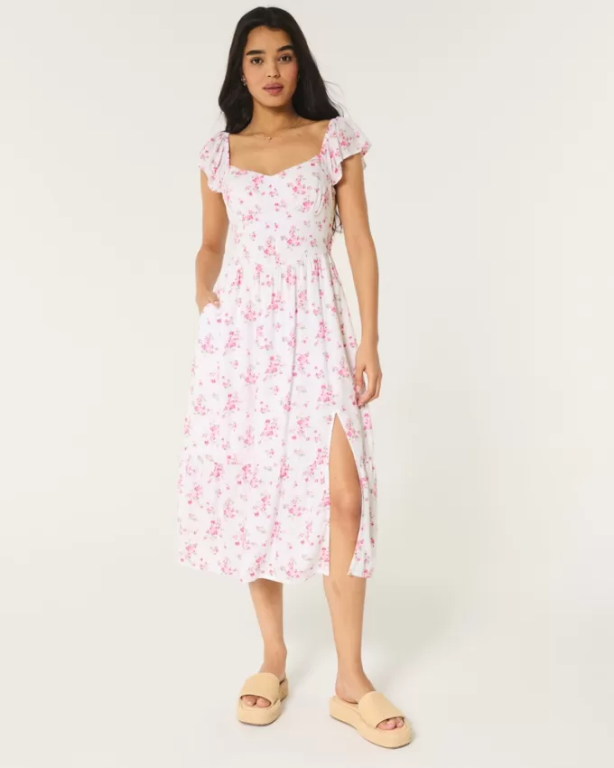 V-Waist Open Back Midi Dress,V-Waist Open Back Midi Dress V-Waist Open Back Midi Dress,V-Waist Open Back Midi Dress