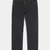 Washed Black Loose Jeans,Washed Black Loose Jeans