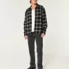 Washed Black Loose Jeans,Washed Black Loose Jeans