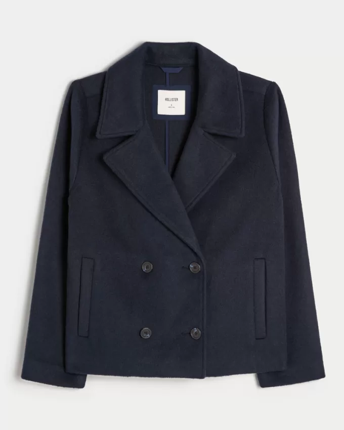 Wool Blend Peacoat,Wool Blend Peacoat Wool Blend Peacoat,Wool Blend Peacoat